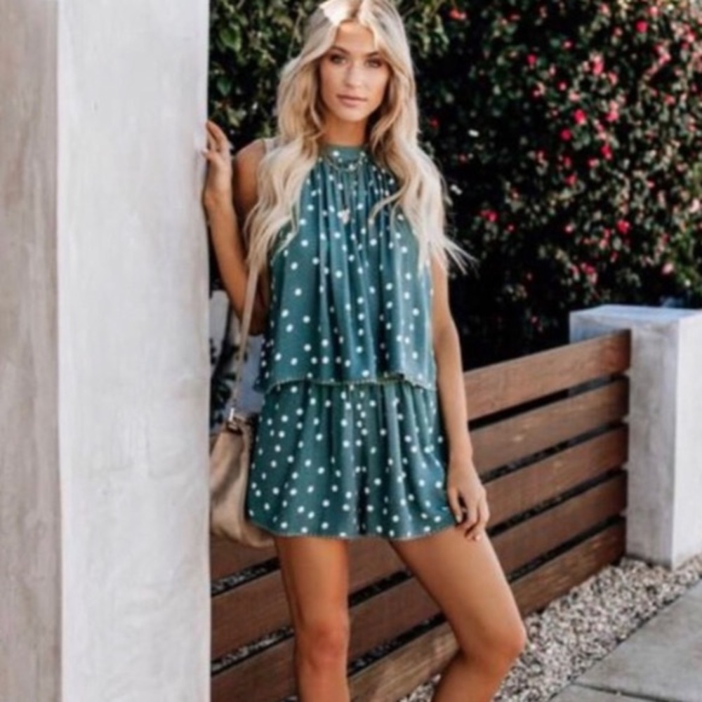 Vici Polkadot halter Romper